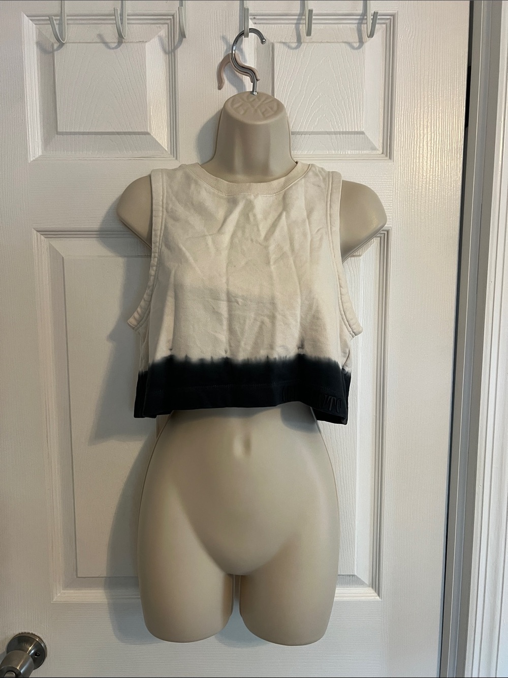 All Saints Lila ombré crop sweat sz s